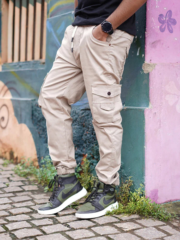 Men's Casual Cotton Jogger with RIB