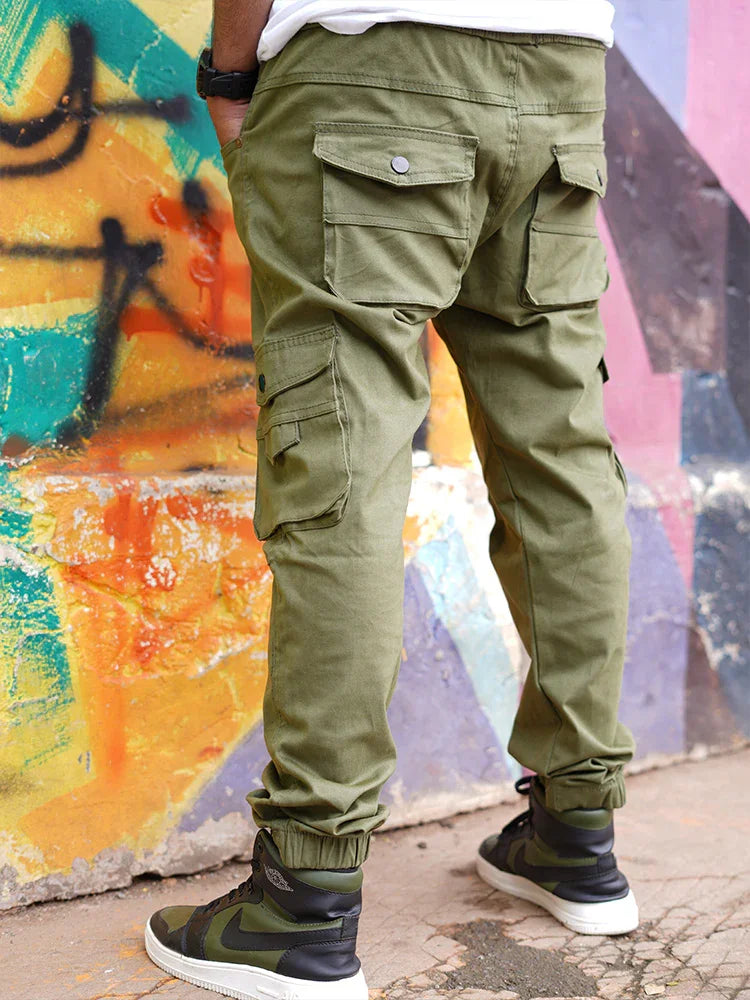 Men's Casual Cotton Jogger with RIB