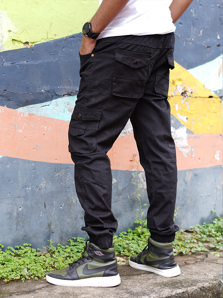 Men's Casual Cotton Jogger with RIB