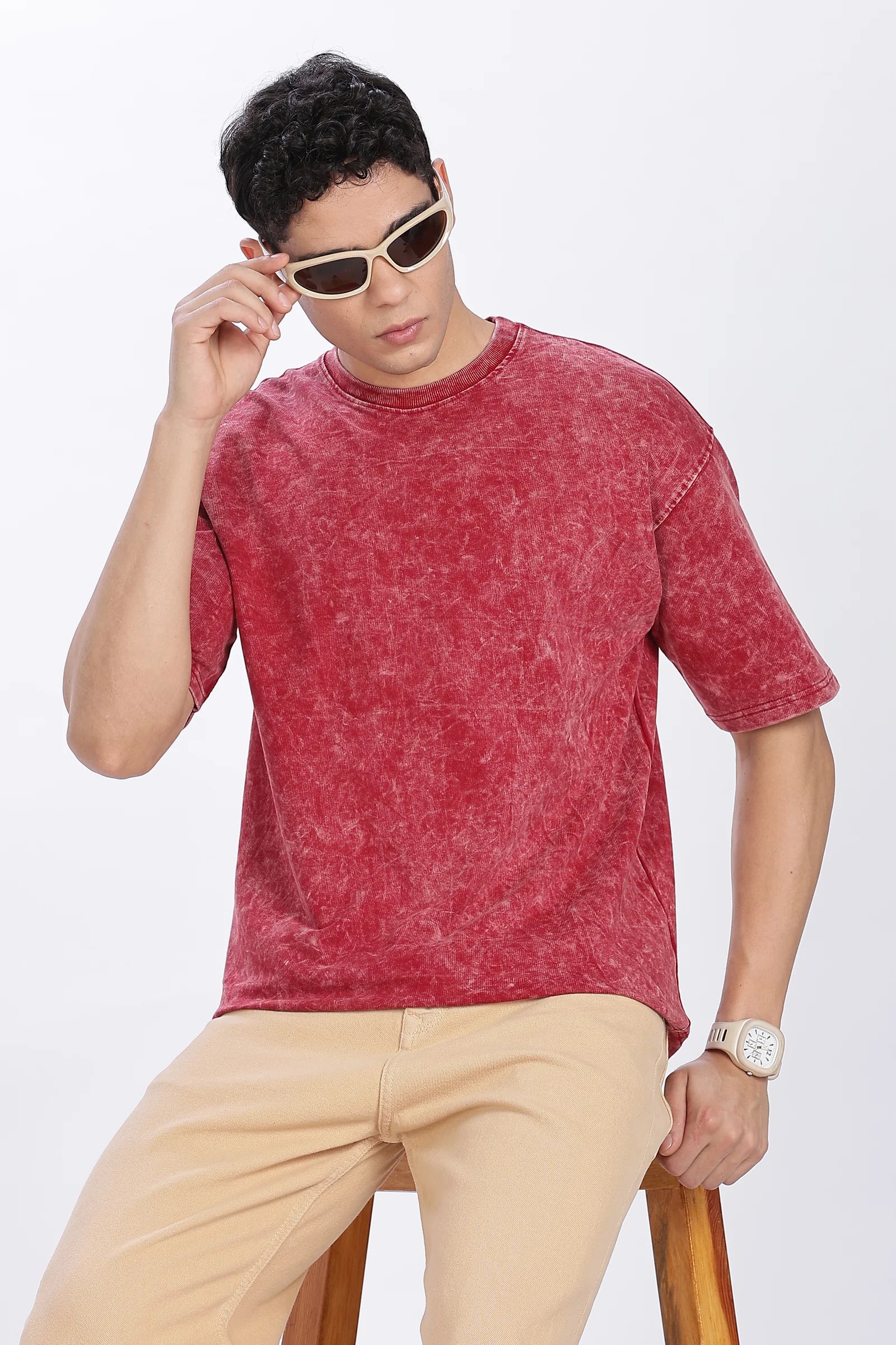 Acidwash Oversized 100% Cotton T-shirt