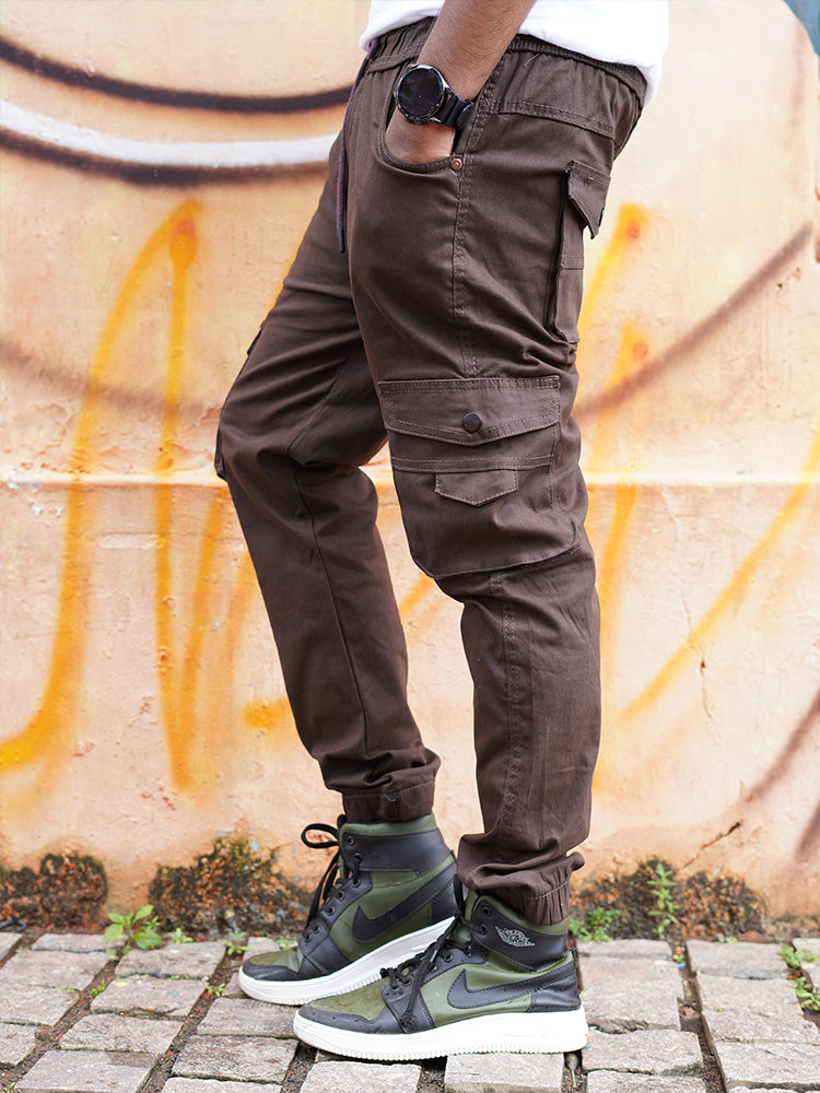 Men's Casual Cotton Jogger with RIB