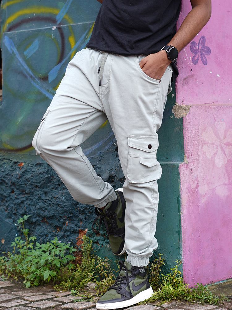Men's Casual Cotton Jogger with RIB