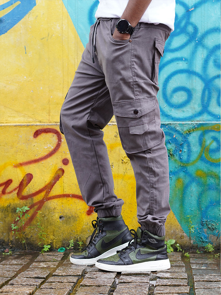 Men's Casual Cotton Jogger with RIB