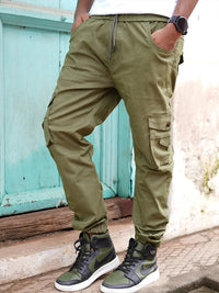 Men's Casual Cotton Jogger with RIB