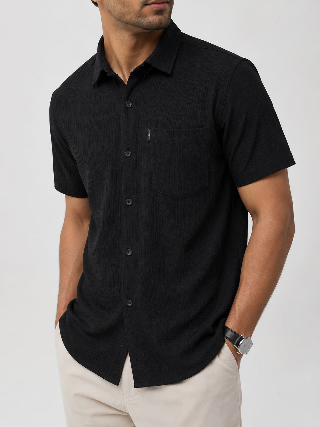 Men's Solid Color Shirt
