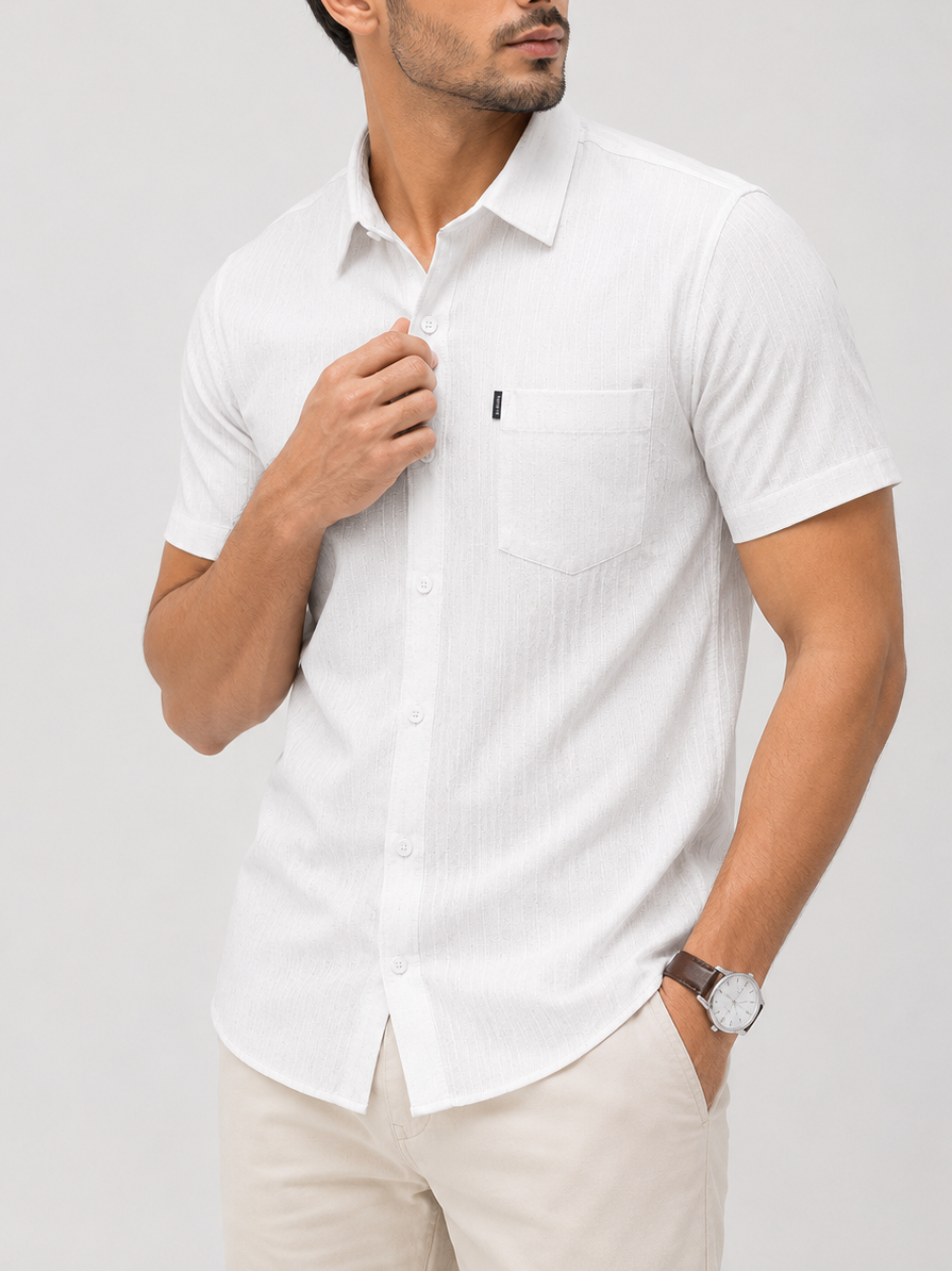 Men's Solid Color Shirt