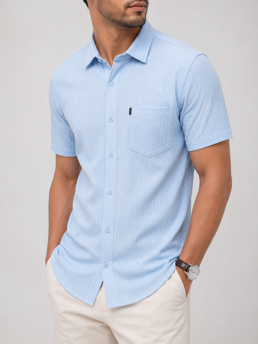 Men's Solid Color Shirt
