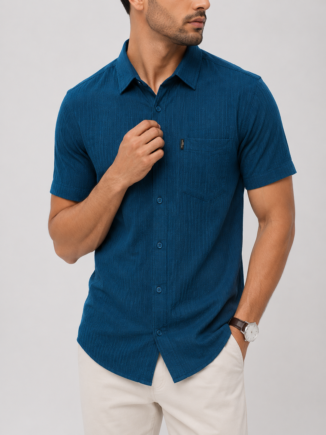 Men's Solid Color Shirt