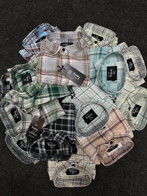 Premium Combo Casual Check Shirt ( PACK OF 4 )