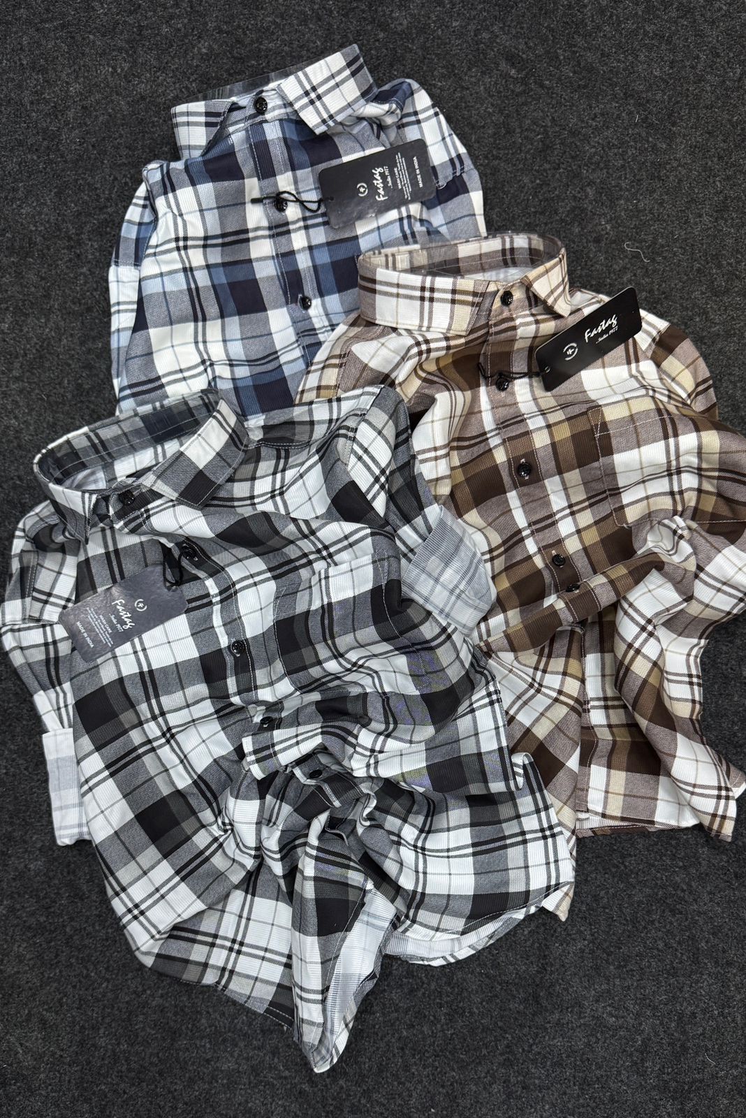 Premium Combo Casual Check Shirt ( PACK OF 4 )