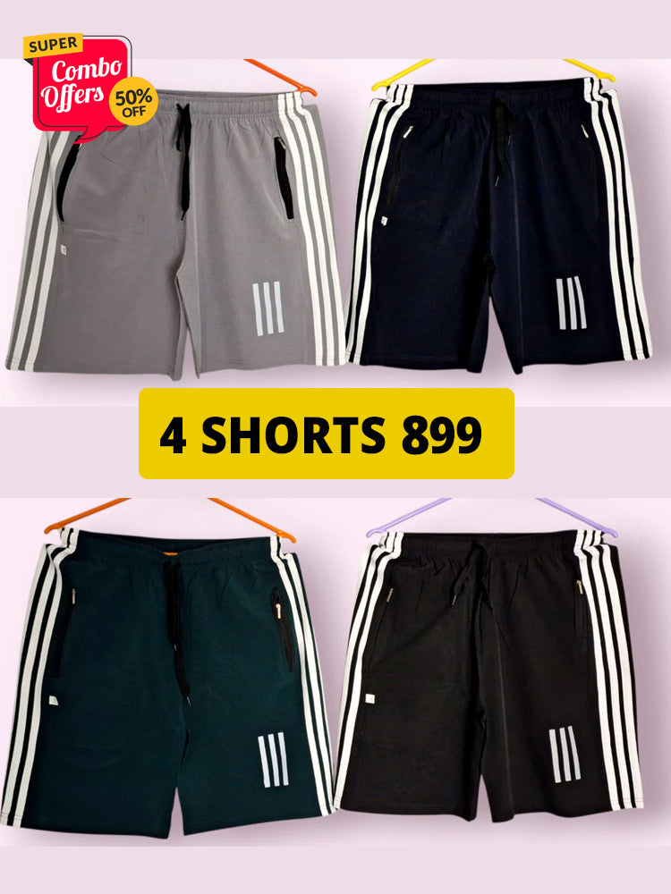 NET FOLDING NS FABRIC SHORTS ( 3 IN ONE COMBO )
